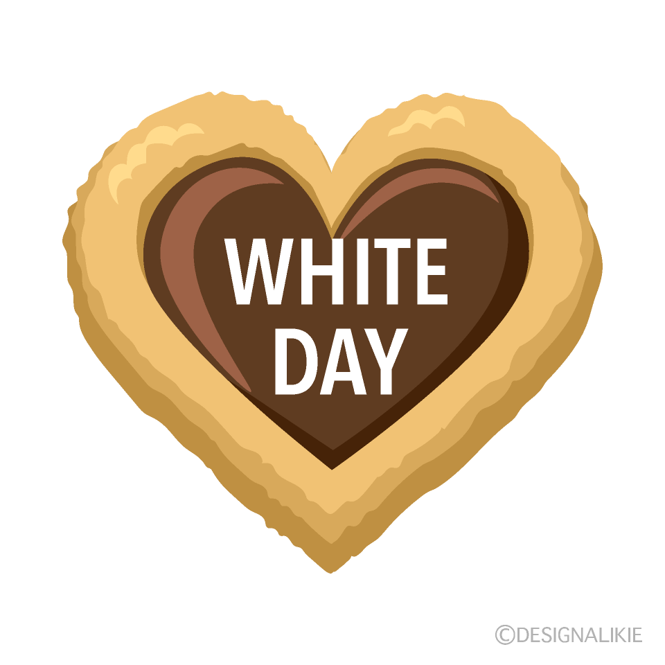 White Day チョコハートクッキー