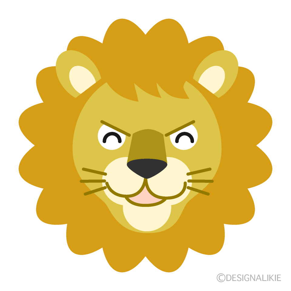 笑い顔のライオン
