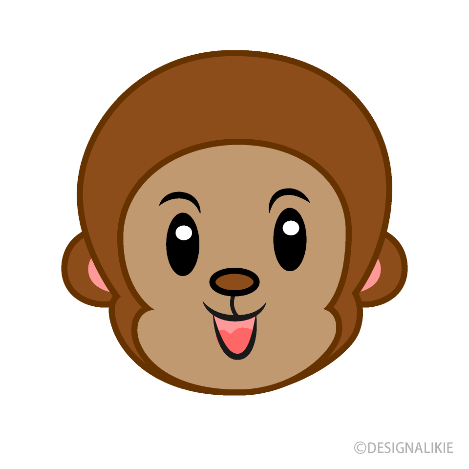 可愛い猿キャラの顔