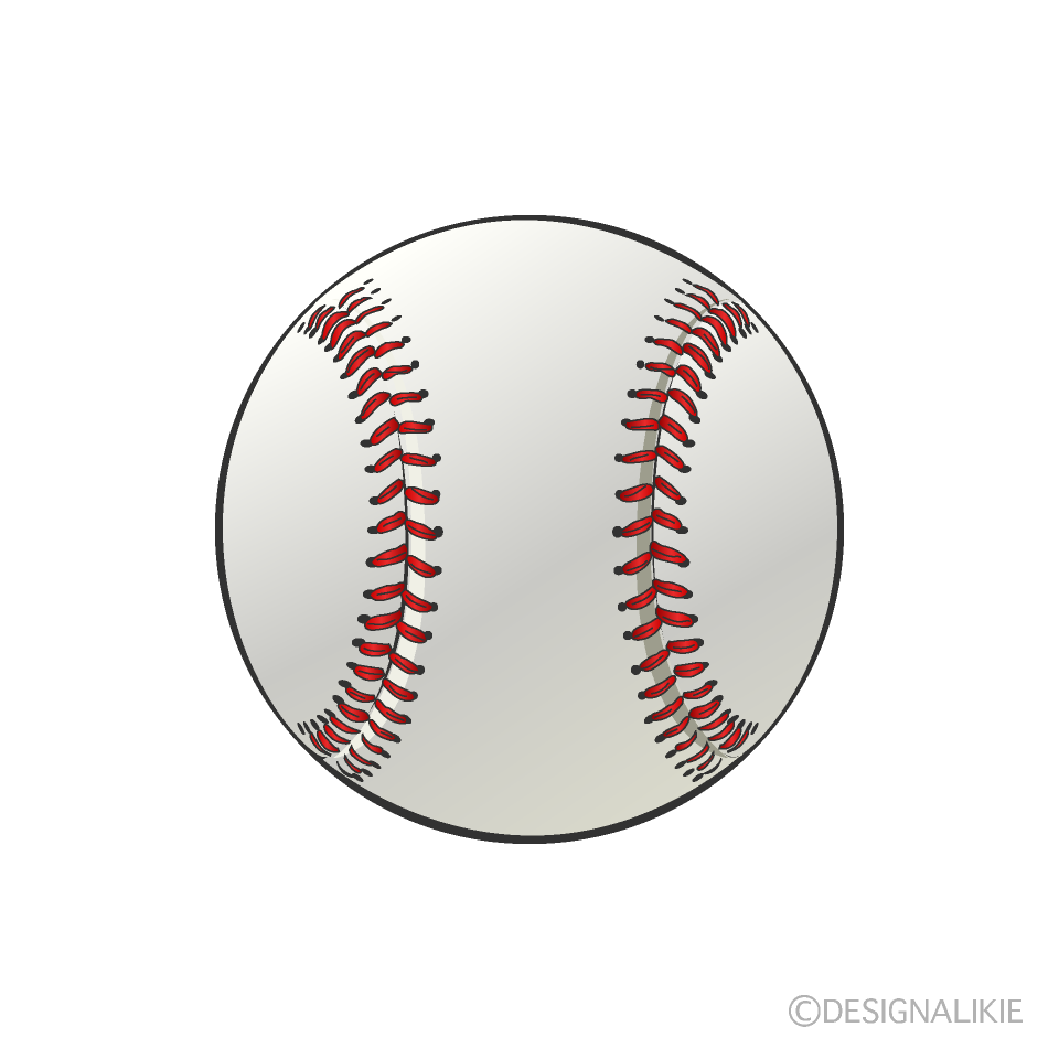 野球硬球ボールの無料イラスト素材｜iiイラストイメージ