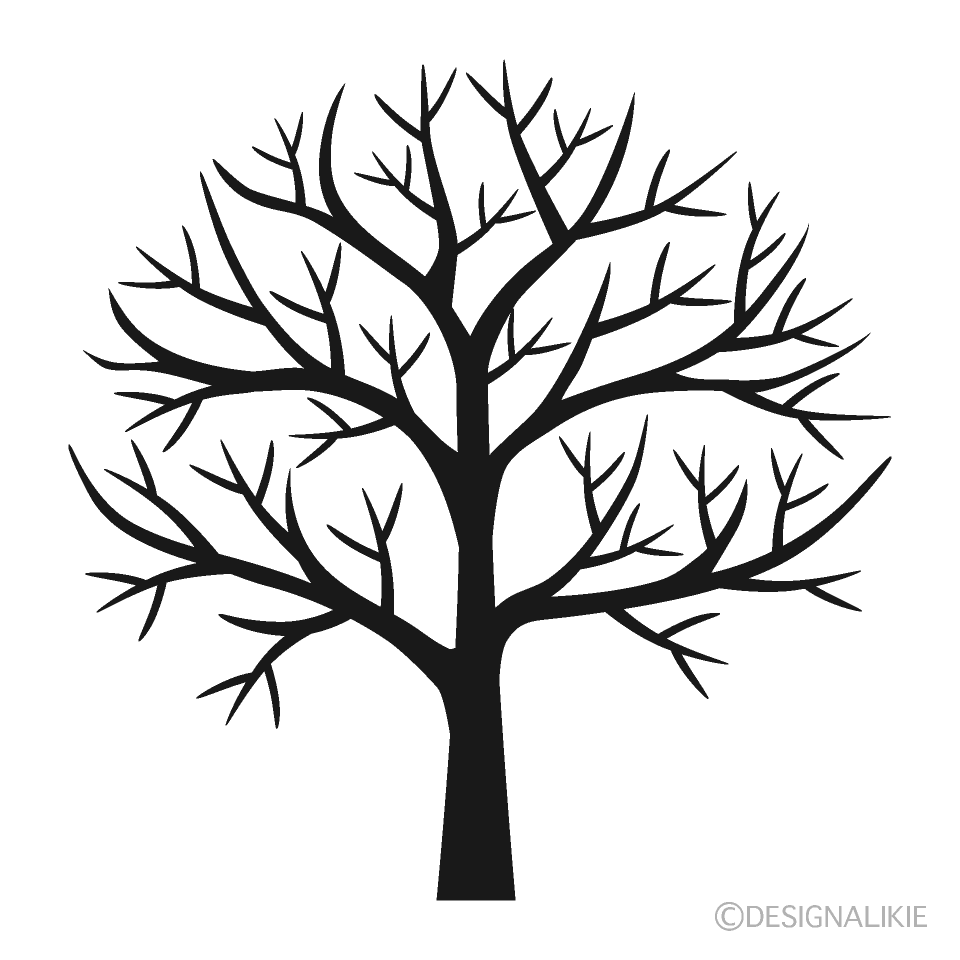 木の枝シルエット