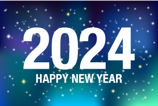 星空のHAPPY NEW YEAR 2024