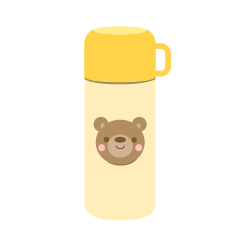 かわいいクマの水筒