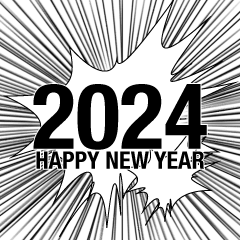 2024 Happy New Year びっくり