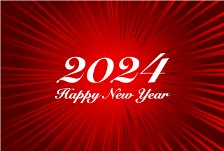 Happy New Year 2024 レッドスパーク