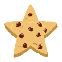 星型のチョコチップクッキー