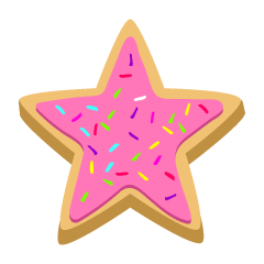 ピンクの星クッキー
