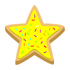 黄色の星クッキー