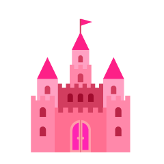 ピンクのお城