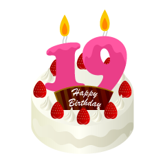 19歳の誕生日ケーキ