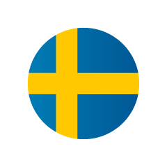 スウェーデン国旗（円形）