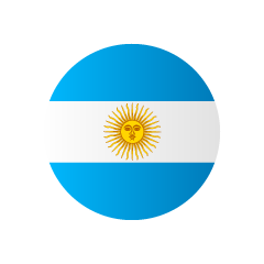 アルゼンチン国旗（円形）