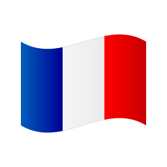たなびくフランス国旗