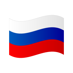 たなびくロシア国旗