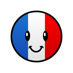 可愛いフランス国旗キャラ