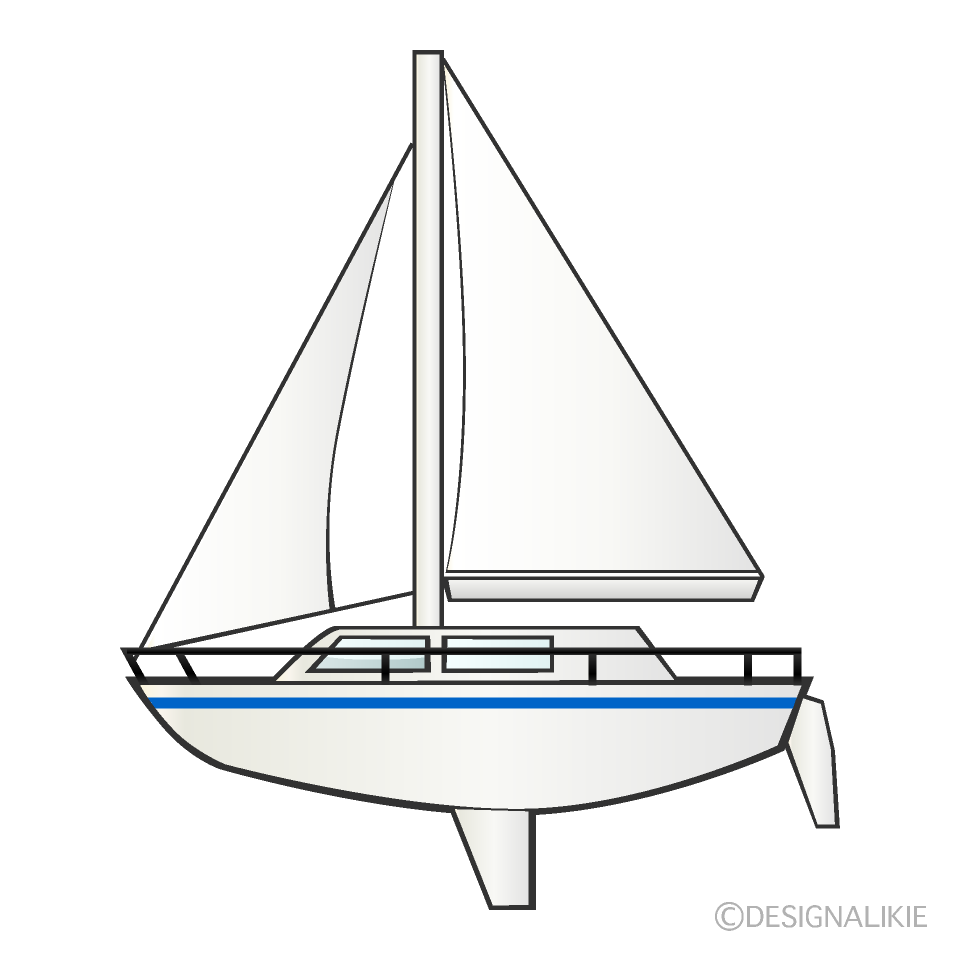 ヨットの無料イラスト素材 イラストイメージ