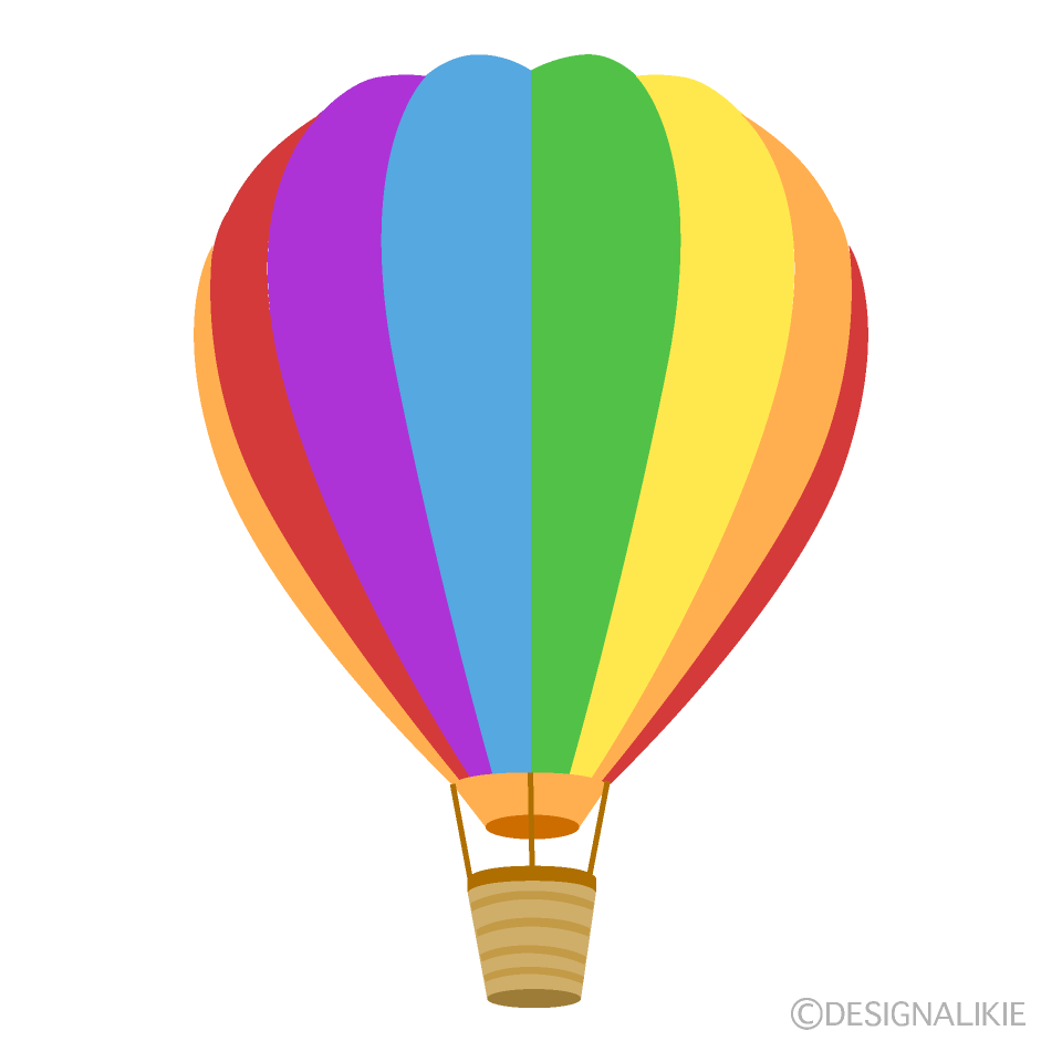 シンプルな気球の無料イラスト素材 イラストイメージ
