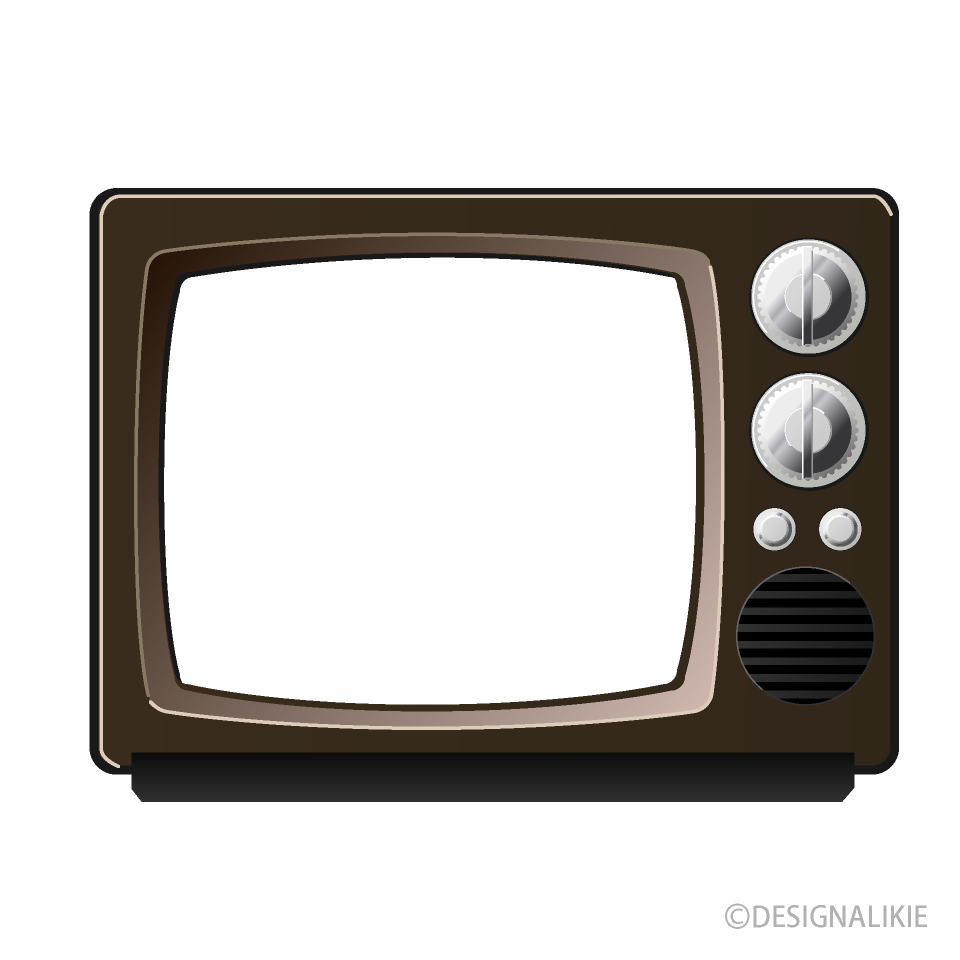 ブラウン管テレビ 画面透明 の無料イラスト素材 イラストイメージ