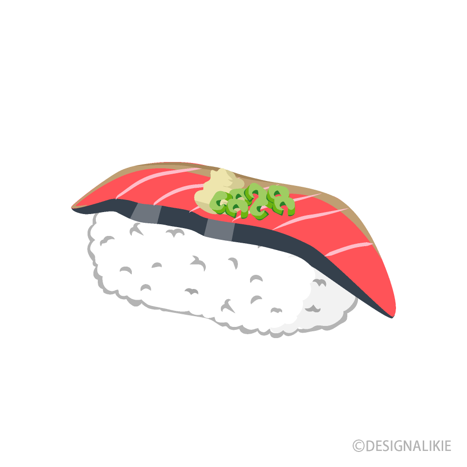 カツオの握り寿司の無料イラスト素材 イラストイメージ