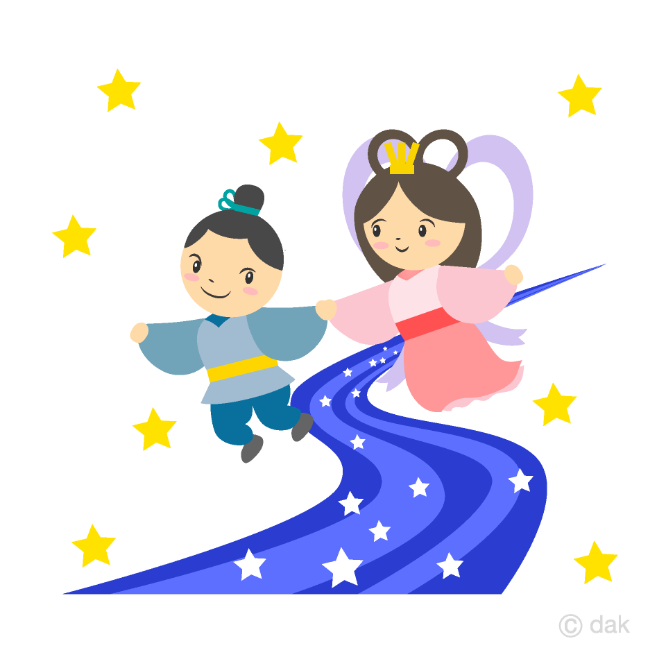 50 グレア織姫 彦星 イラスト かんたん