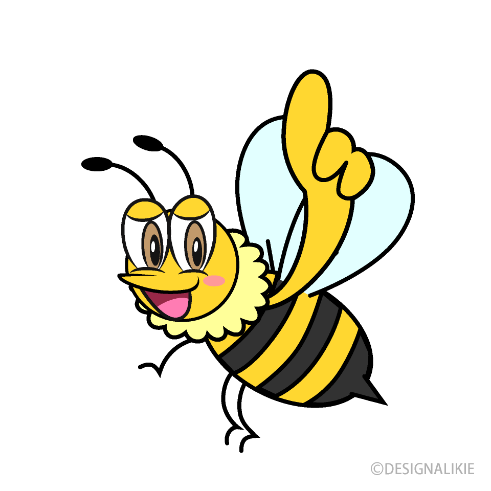 説明するミツバチ