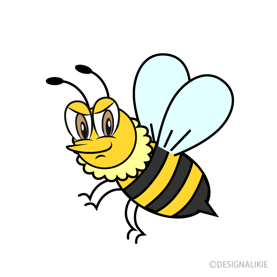 かっこいいミツバチの無料イラスト素材 イラストイメージ