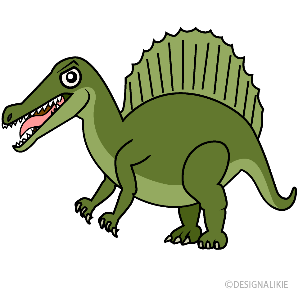 スピノサウルスイラストのフリー素材 イラストイメージ