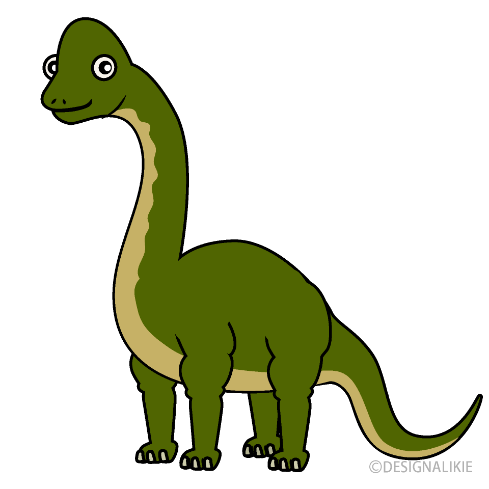 ブラキオサウルスイラストのフリー素材 イラストイメージ