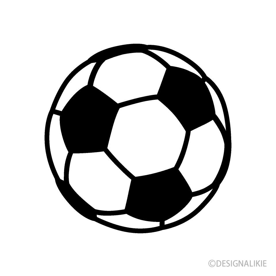 サッカーボールマークの無料イラスト素材 イラストイメージ