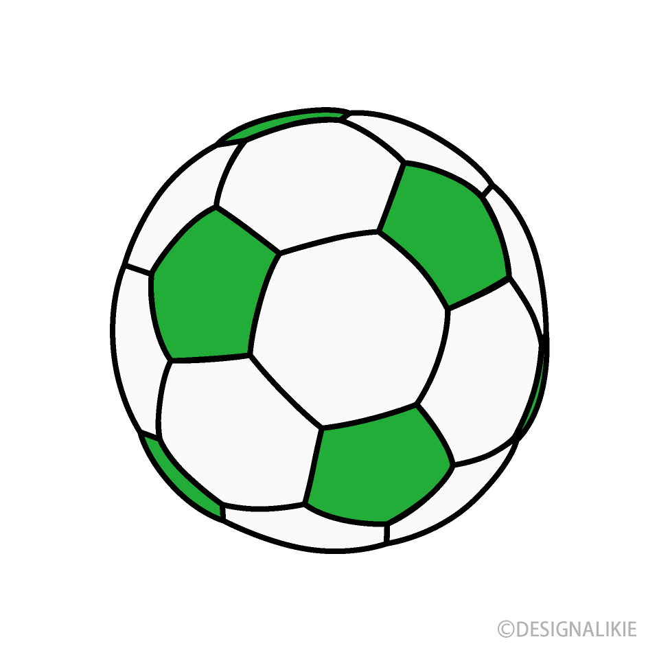 緑色サッカーボール