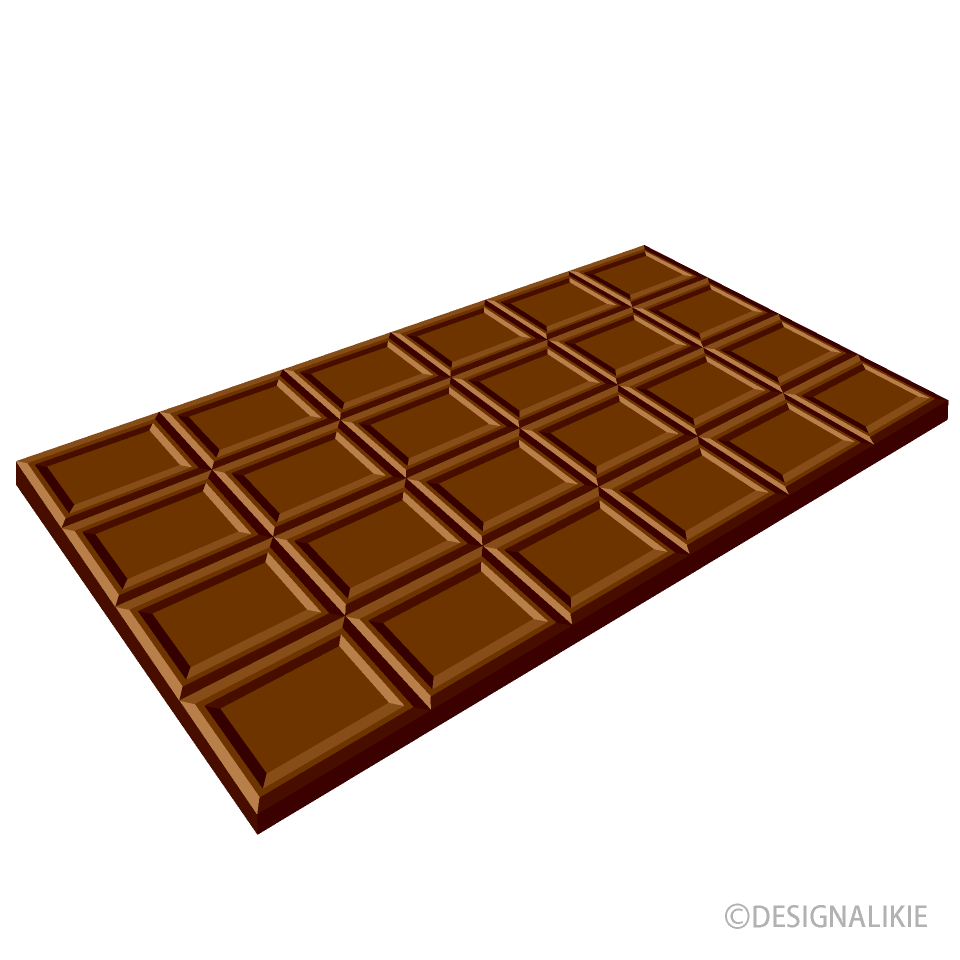 ミルクチョコレートの無料イラスト素材 イラストイメージ