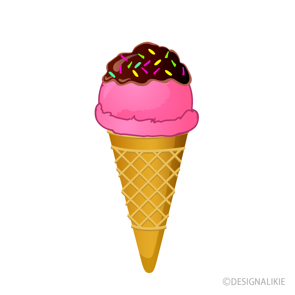 チョコピンクアイスクリーム