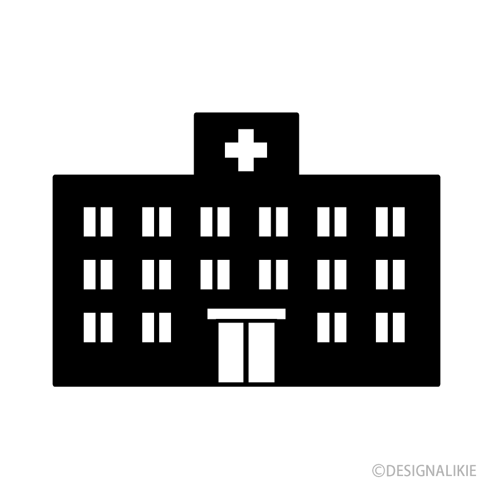 病院シンボルマークイラストのフリー素材 イラストイメージ
