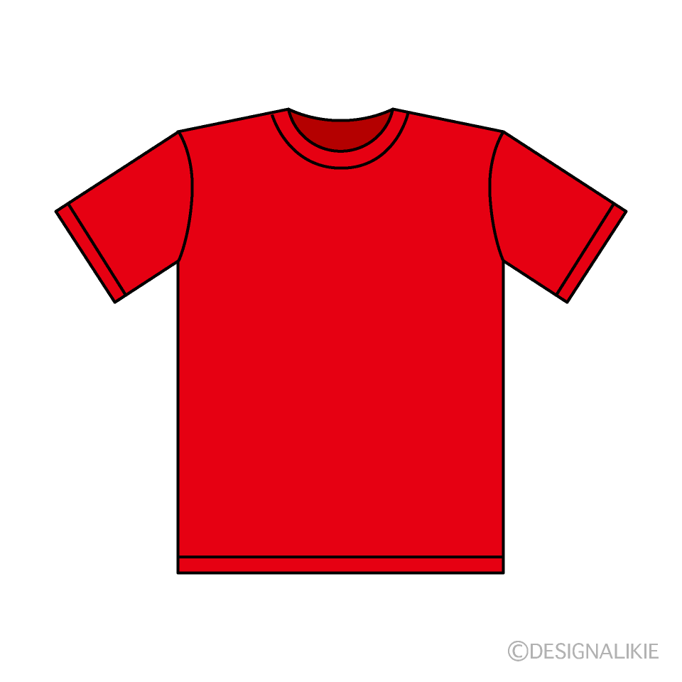 赤tシャツの無料イラスト素材 イラストイメージ