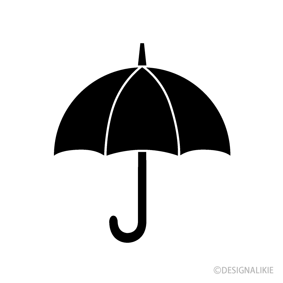 傘アイコンイラストのフリー素材 イラストイメージ