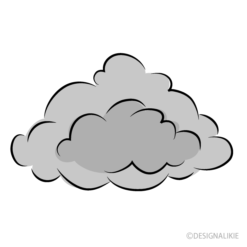 雨雲イラストのフリー素材｜イラストイメージ
