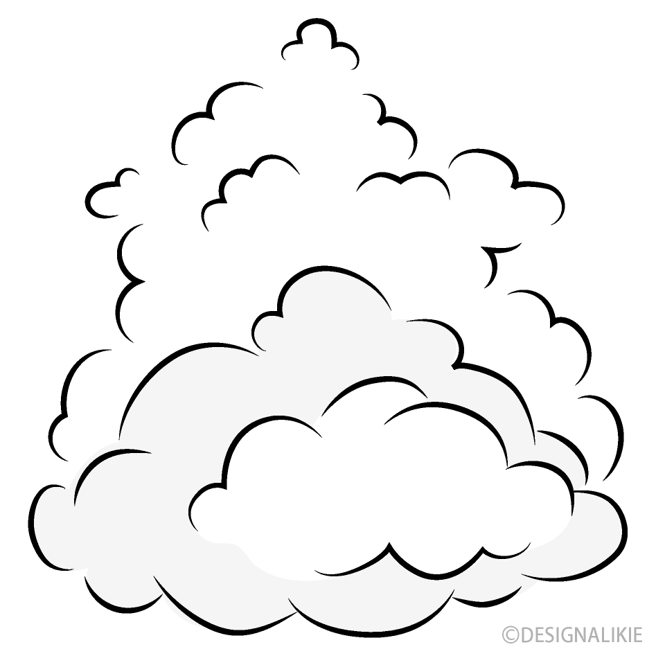 入道雲の無料イラスト素材 イラストイメージ
