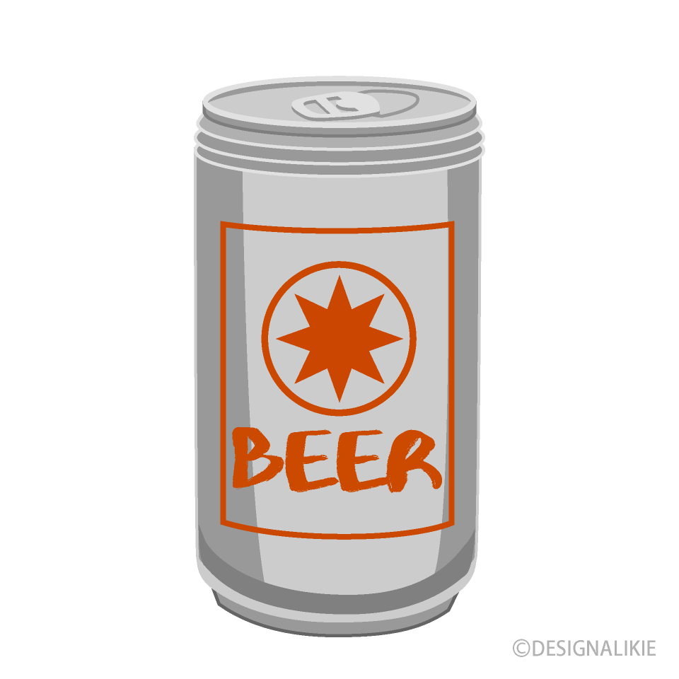 缶ビールの無料イラスト素材 イラストイメージ