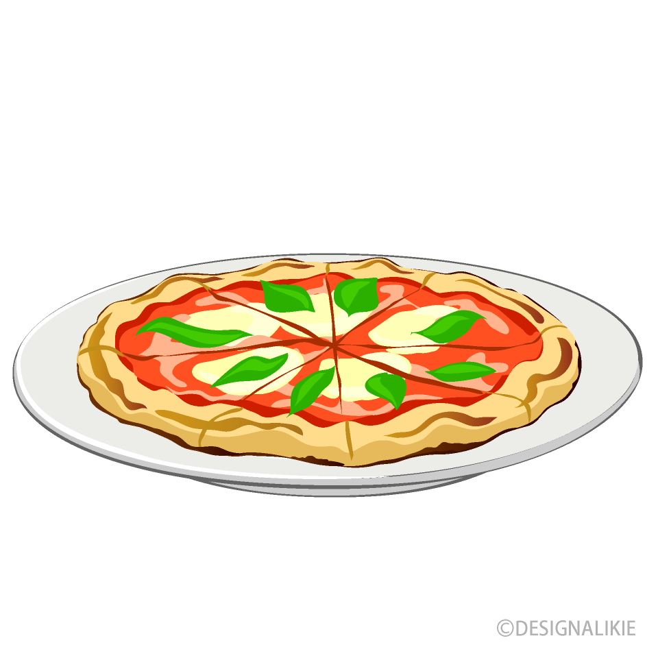 ナポリタンピザの無料イラスト素材 イラストイメージ