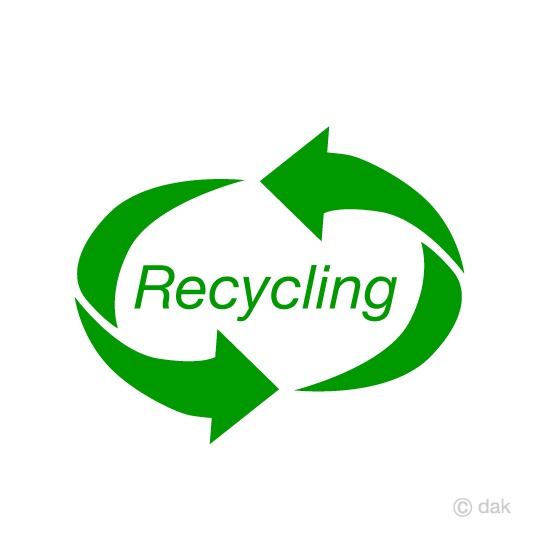 リサイクルマークの無料イラスト素材 イラストイメージ