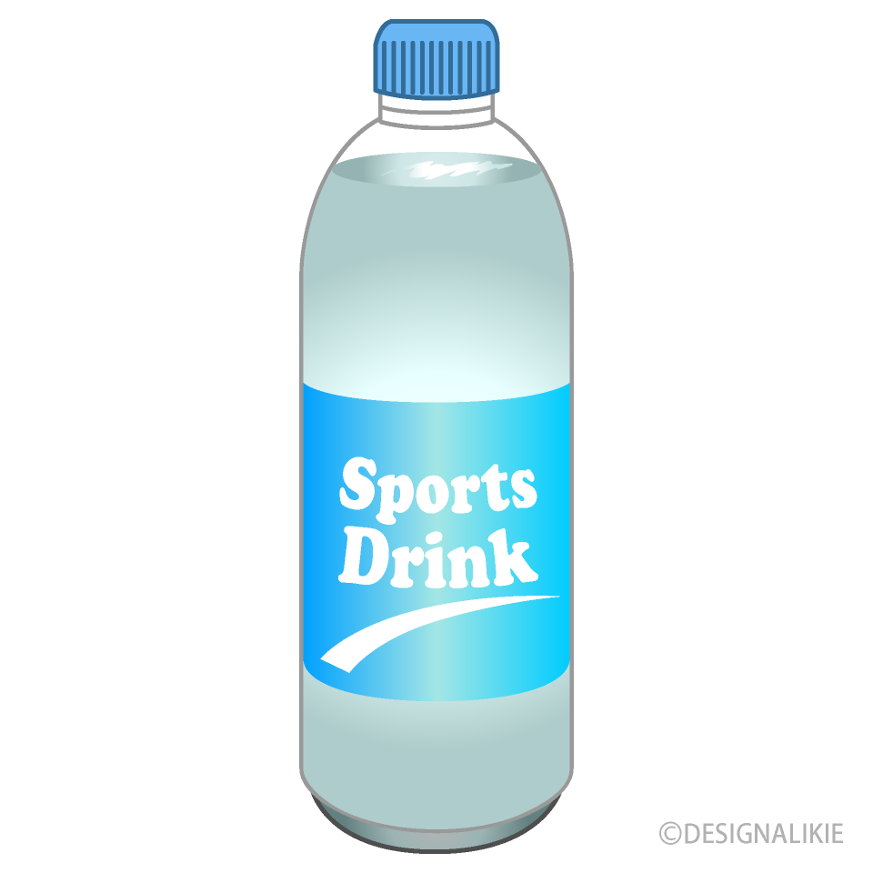 スポーツドリンクペットボトルイラストのフリー素材 イラストイメージ