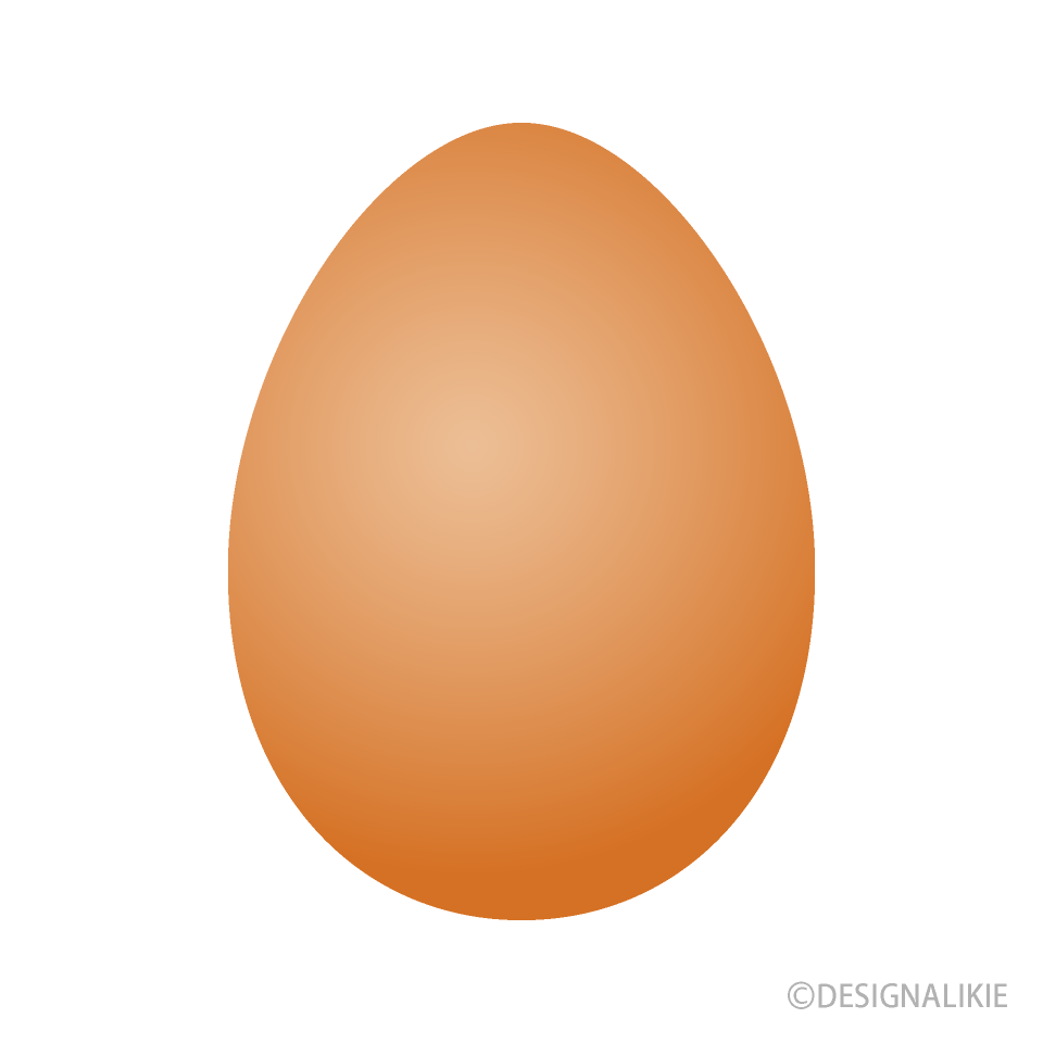 茶色の卵の無料イラスト素材 イラストイメージ