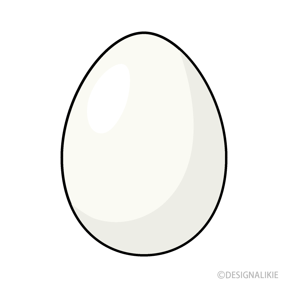シンプルな卵の無料イラスト素材 イラストイメージ
