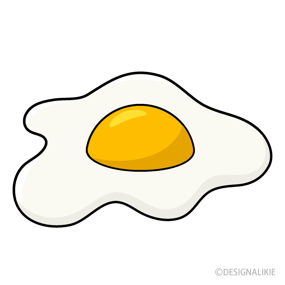 卵の黄身イラストのフリー素材 イラストイメージ