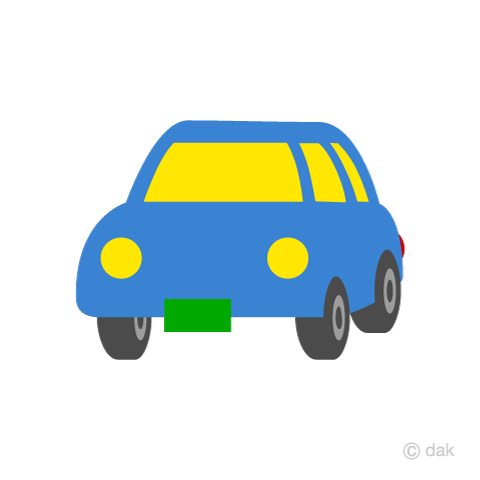 車フレームイラストのフリー素材 イラストイメージ