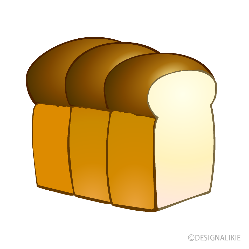 山型食パンの無料イラスト素材 イラストイメージ