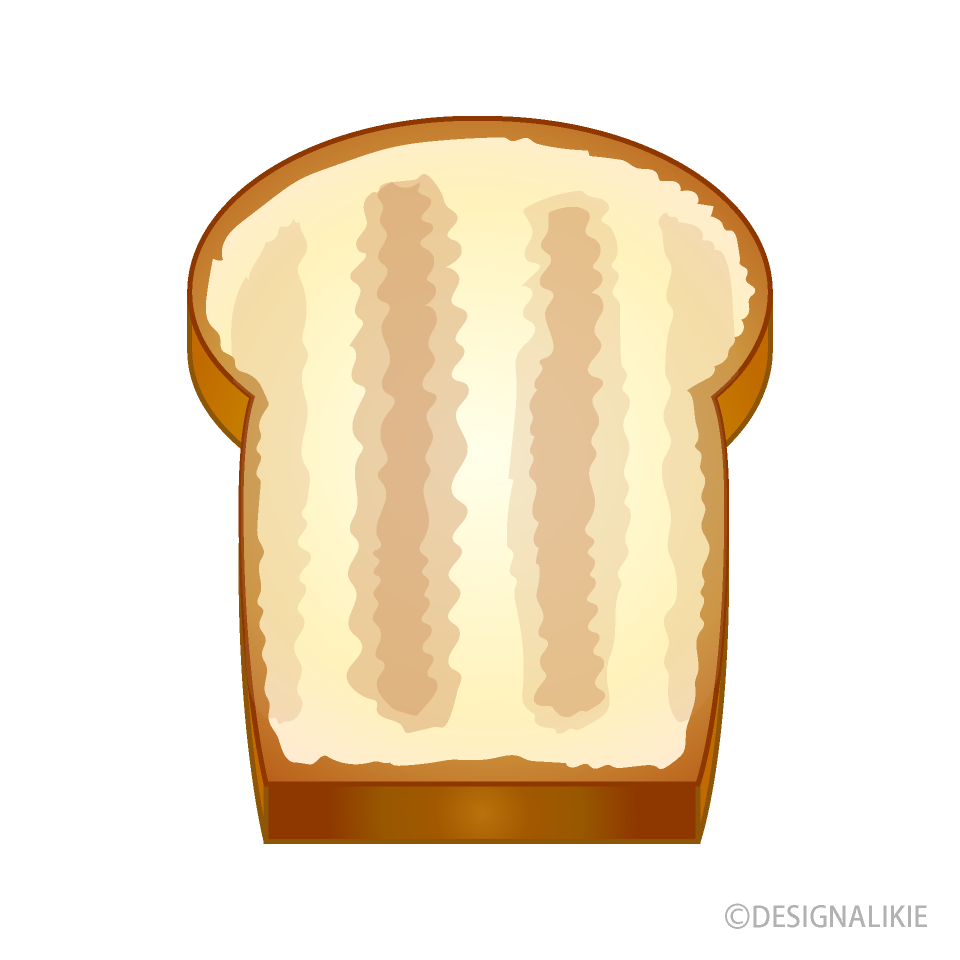 トーストパンイラストのフリー素材 イラストイメージ