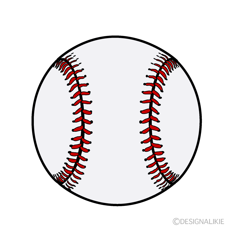 野球ボールイラストのフリー素材 イラストイメージ