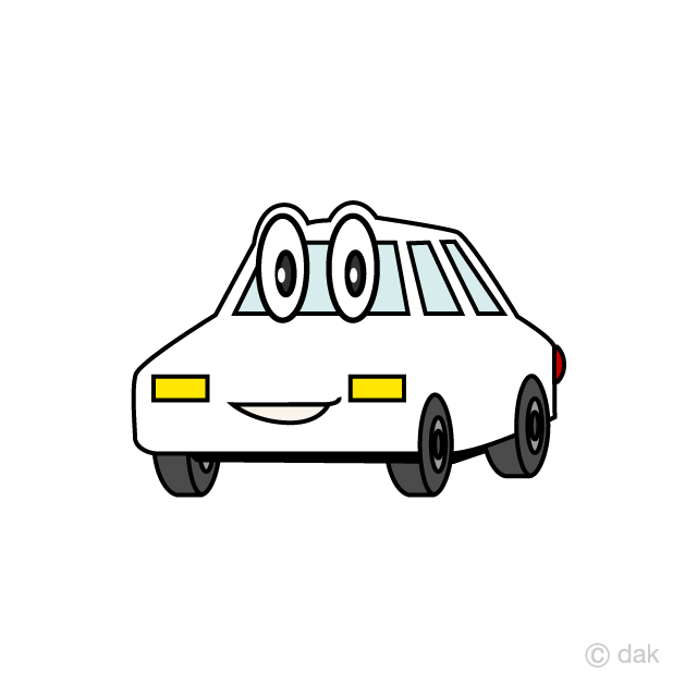 車のキャラクターイラストのフリー素材 イラストイメージ