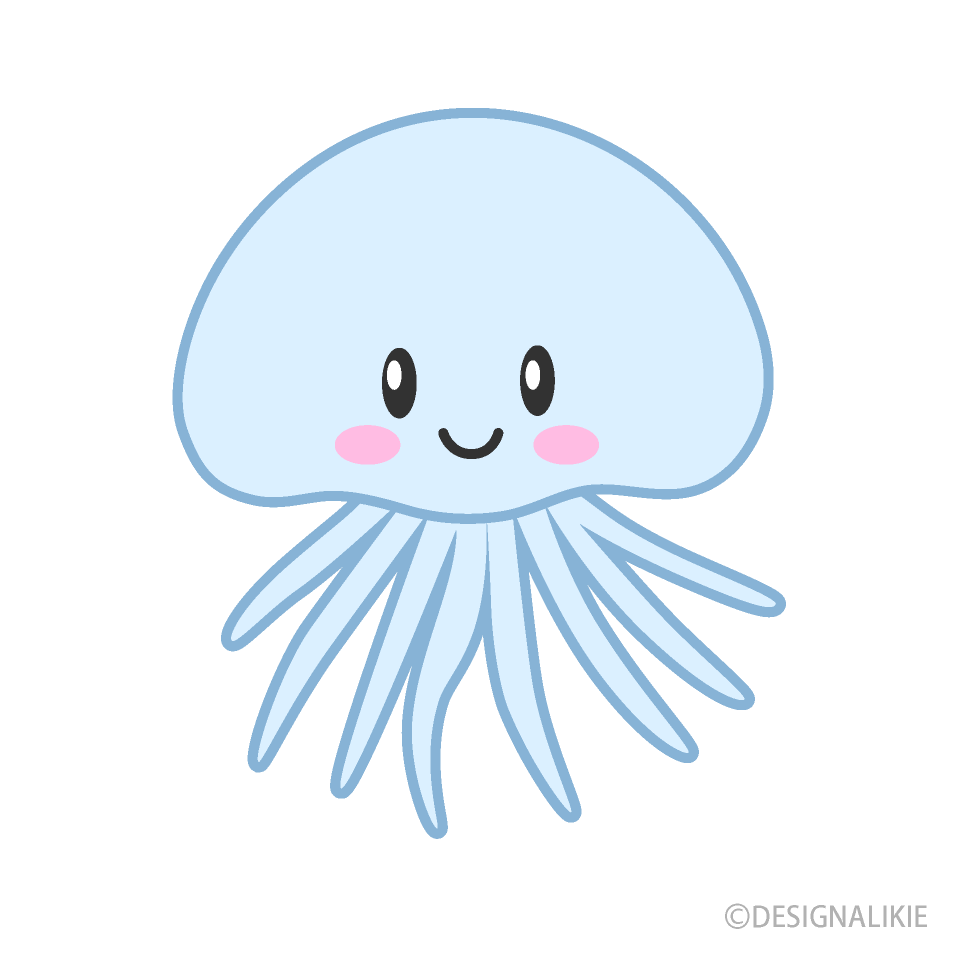 綺麗なかわいい クラゲ 可愛い イラスト スーパーイラストコレクション